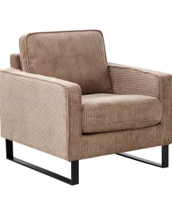 Poltrona VIND Velluto a coste Beige