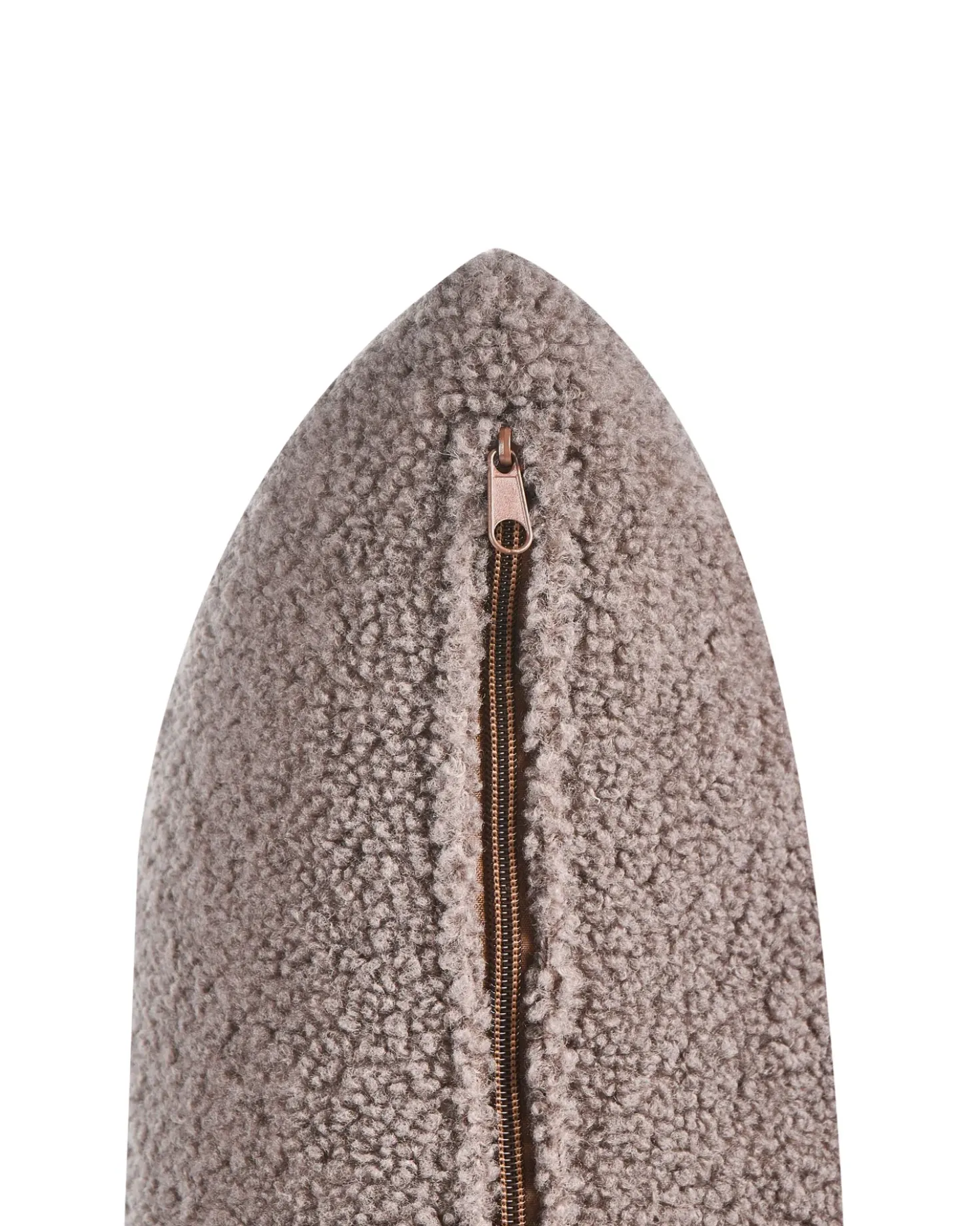 Poltrona VINLIDEN Bouclé Marrone