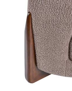 Poltrona VINLIDEN Bouclé Marrone
