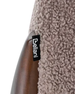 Poltrona VINLIDEN Bouclé Marrone