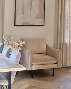 Poltrona VINTERBRO Velluto Beige