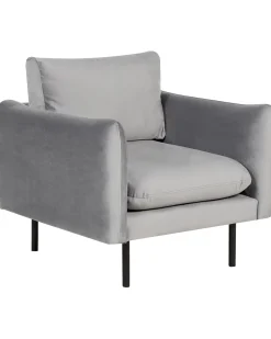 Poltrona VINTERBRO Velluto Grigio