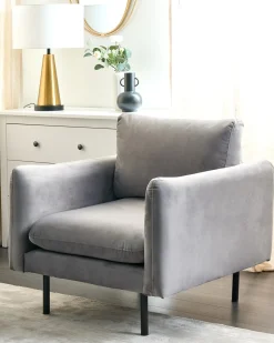 Poltrona VINTERBRO Velluto Grigio