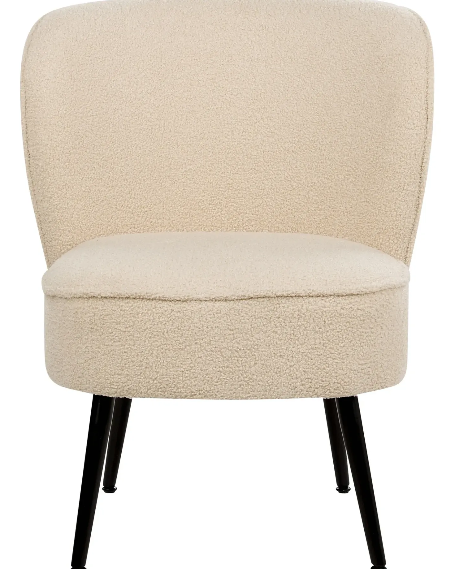 Poltrona VOSS Bouclé Beige chiaro