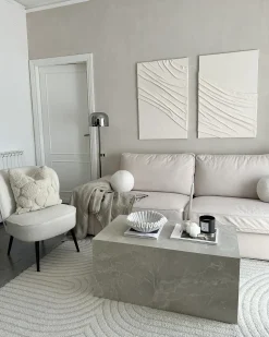 Poltrona VOSS Bouclé Bianco