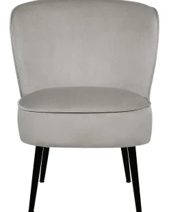 Poltrona VOSS Velluto Grigio chiaro