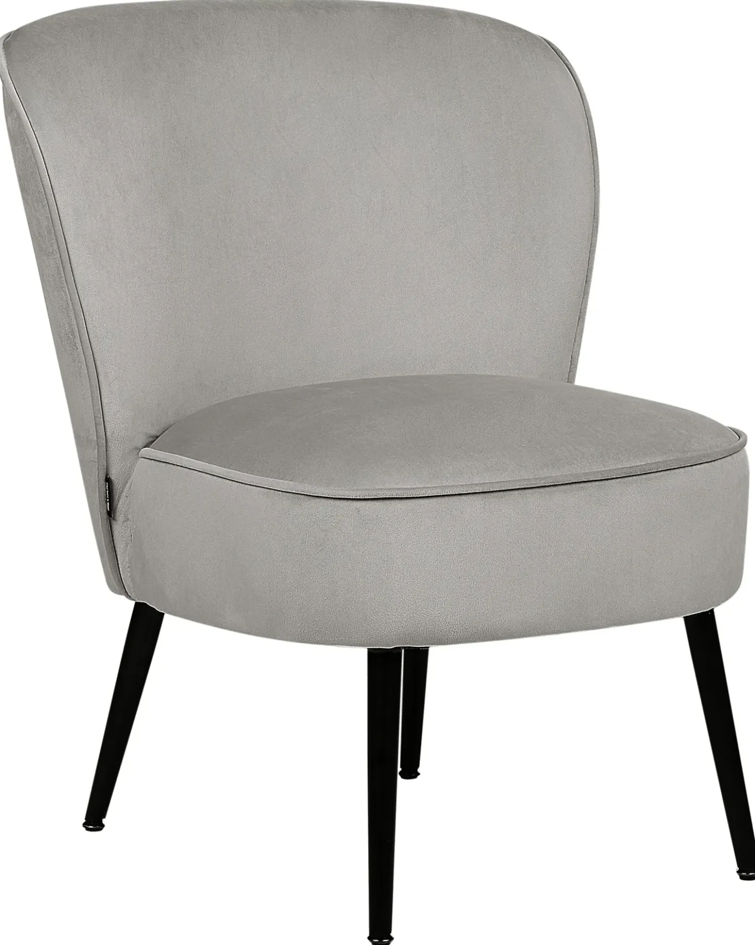 Poltrona VOSS Velluto Grigio chiaro