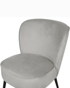 Poltrona VOSS Velluto Grigio chiaro