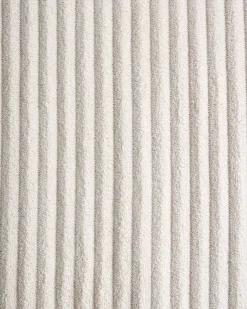 Poltrona Wingback ABSON Velluto a coste Beige chiaro