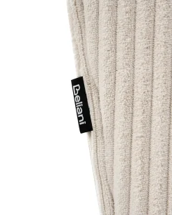 Poltrona Wingback ABSON Velluto a coste Beige chiaro