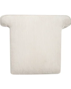 Poltrona Wingback ABSON Velluto a coste Beige chiaro