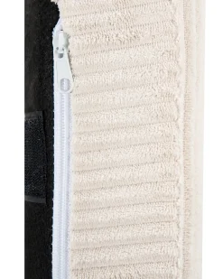 Poltrona Wingback ABSON Velluto a coste Beige chiaro