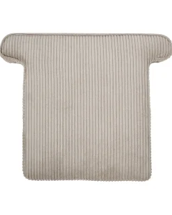 Poltrona Wingback ABSON Velluto a coste Beige