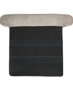 Poltrona Wingback ABSON Velluto a coste Beige