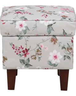 Poltrona Wingback HAMAR con poggiapiedi Tessuto Grigio chiaro