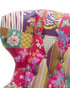 Poltrona Wingback MOLDE Tessuto Fucsia
