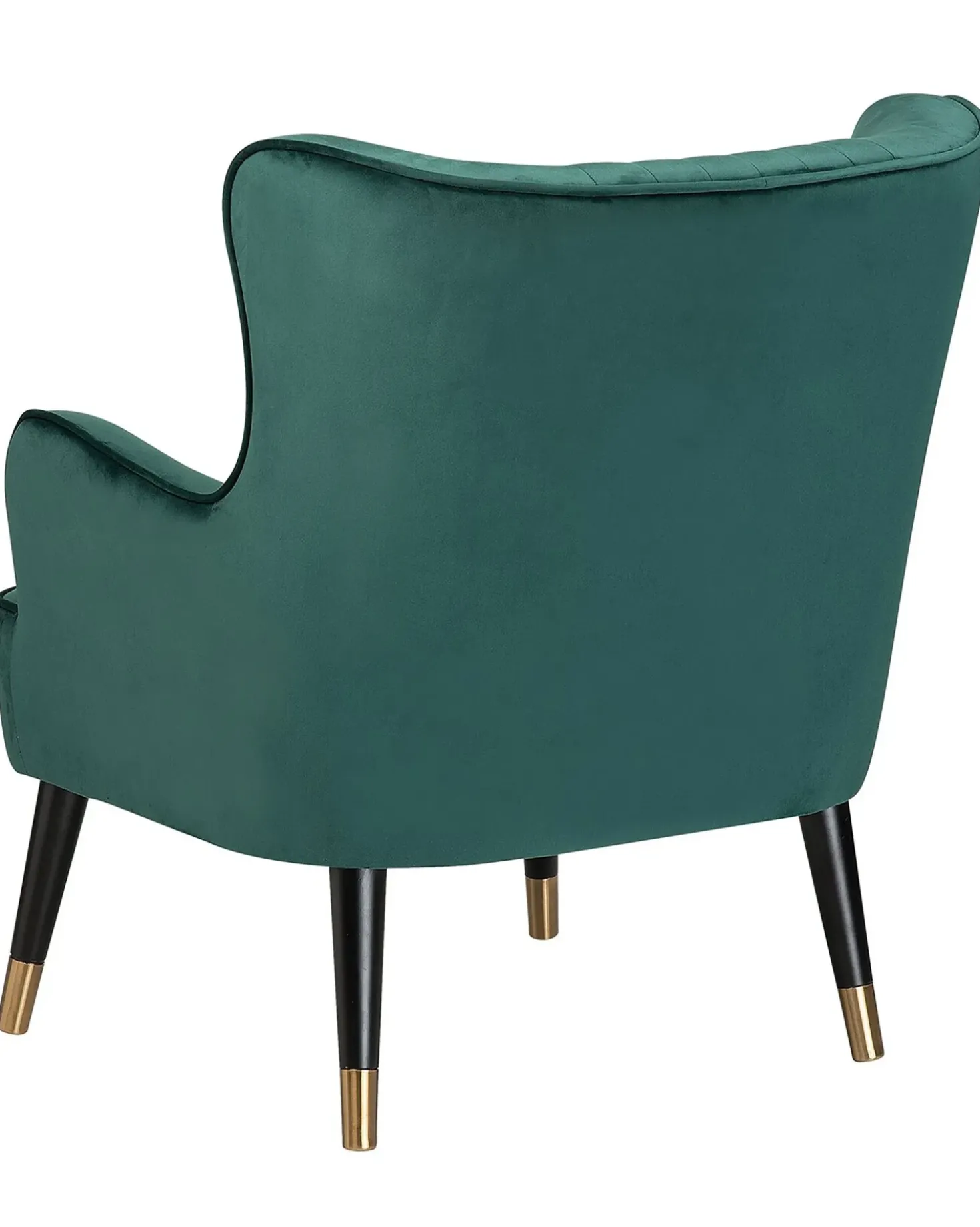 Poltrona Wingback VARBERG Velluto Verde smeraldo