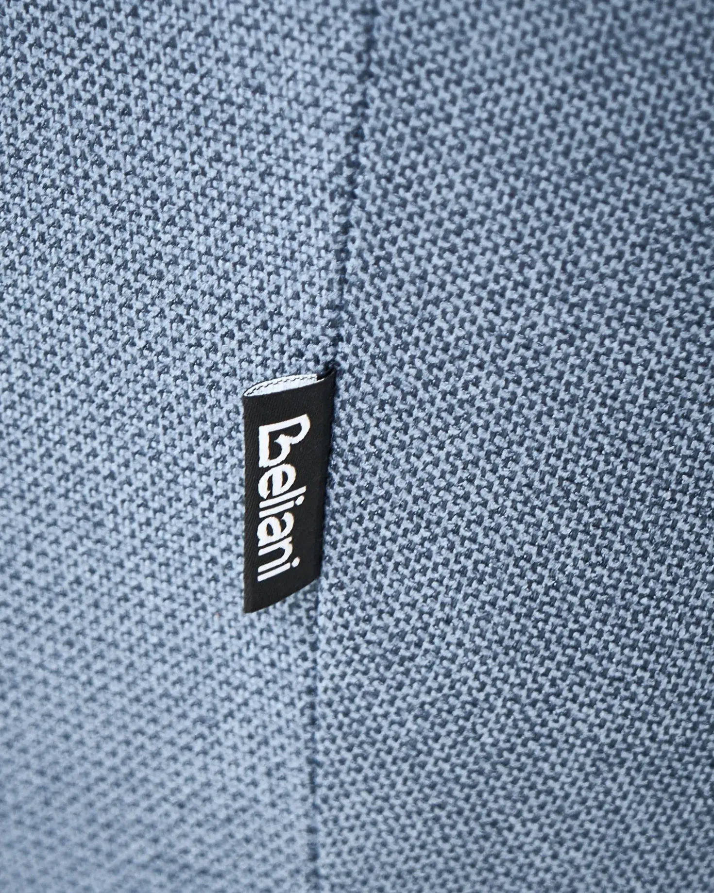 Poltrona Wingback VEJLE con poggiapiedi Tessuto Blu scuro