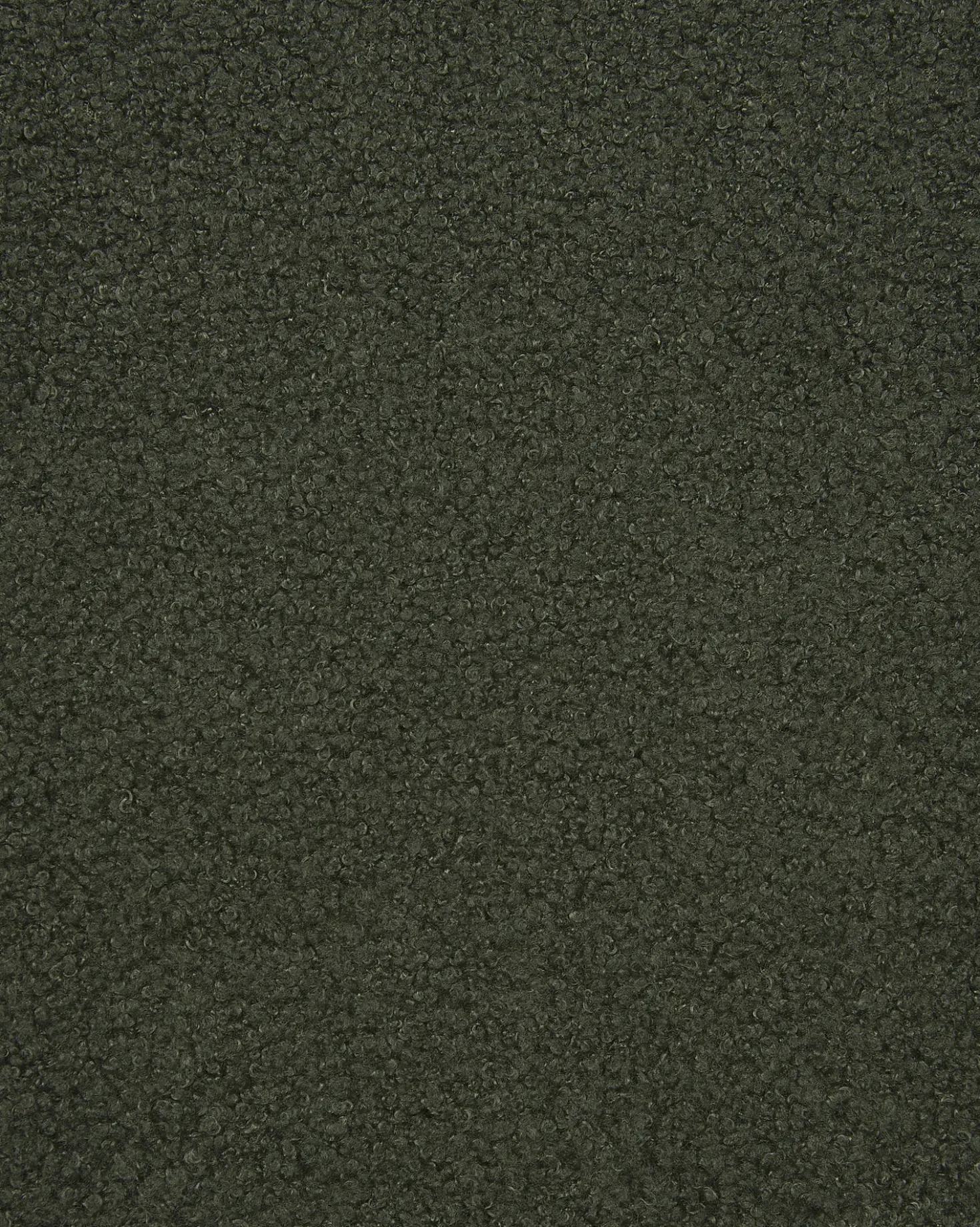 Poltrona Wingback VEJLE con poggiapiedi Bouclé Verde scuro