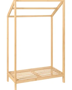 Porta asciugamani con ripiano YUNGAS Bambù Marrone chiaro