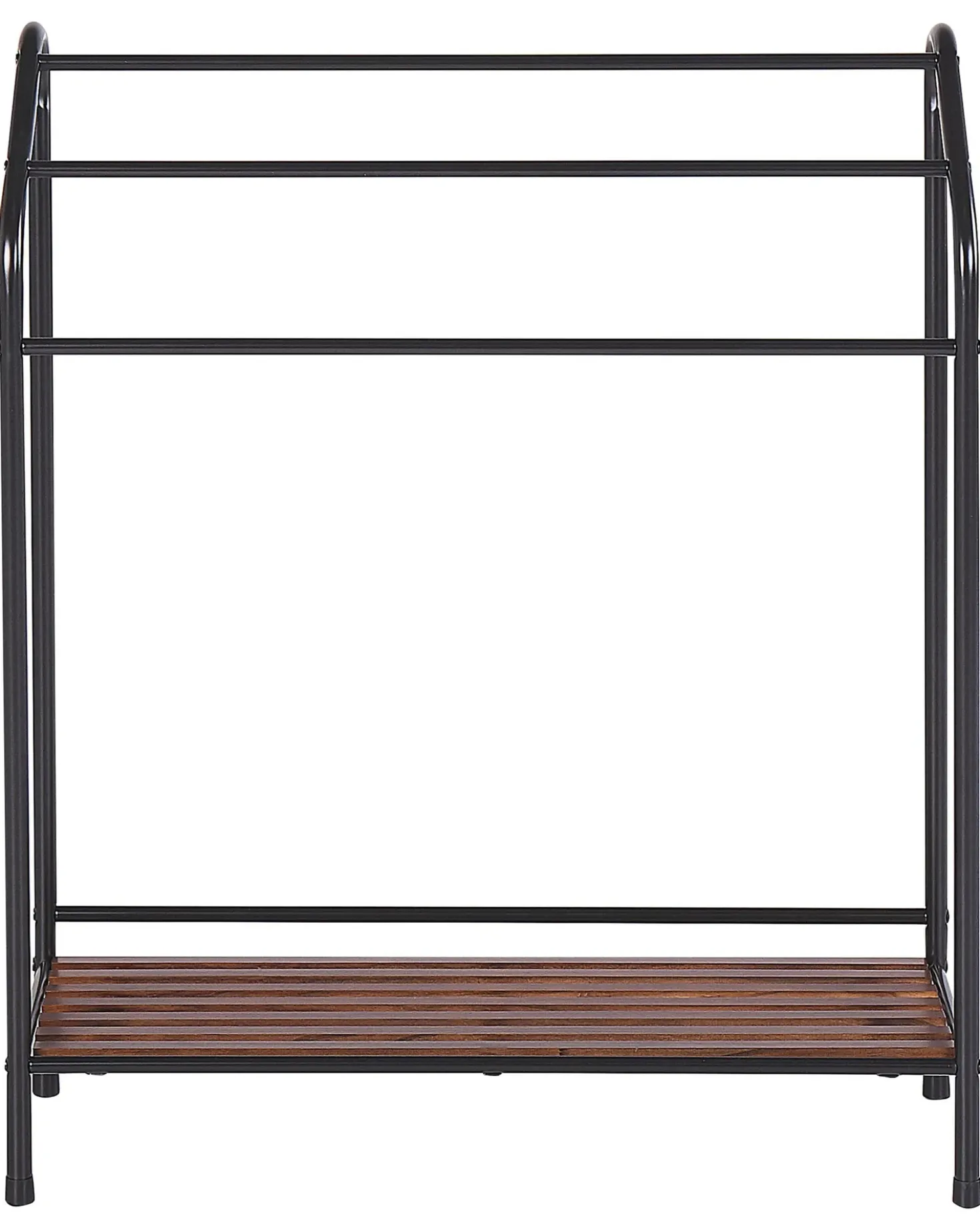 Porta asciugamani con ripiano MURIVA Metallo Nero