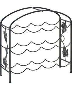 Porta bottiglie da vino BUNDORAN Metallo Nero