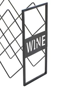 Porta bottiglie da vino BALLYBAY Metallo Nero