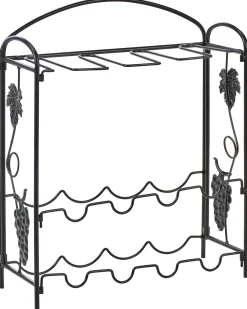 Porta bottiglie da vino DONEGAL Metallo Nero