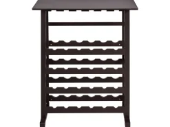 Porta bottiglie da vino ROWLEY Marrone scuro