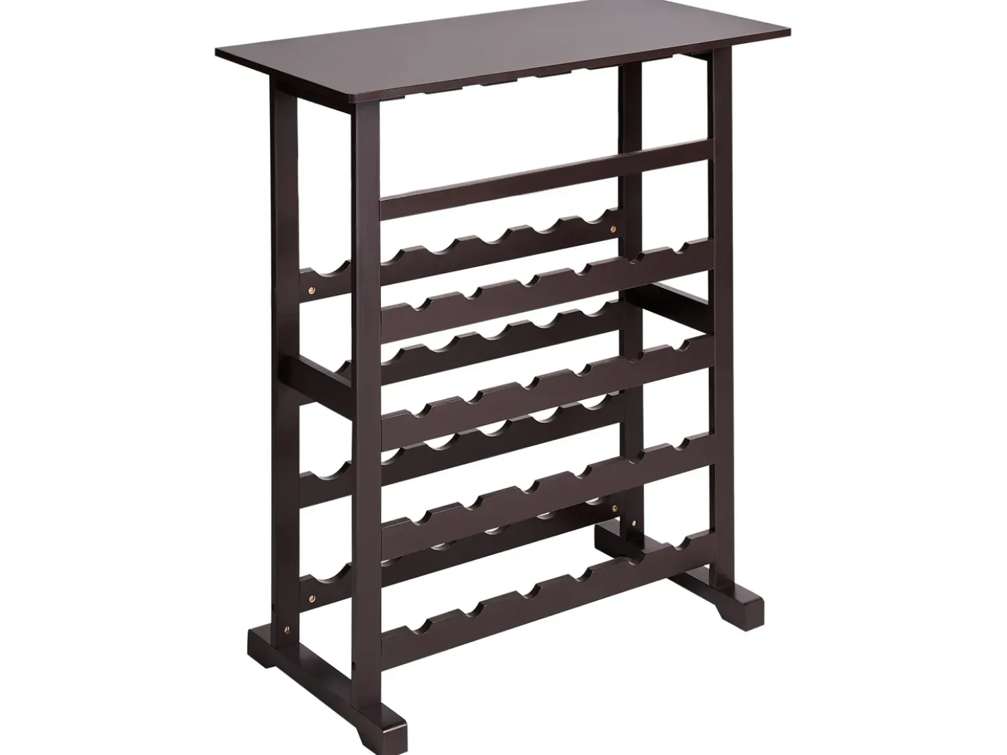 Porta bottiglie da vino ROWLEY Marrone scuro