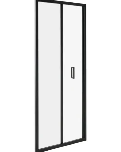 Porta doccia a libro NELTUME 80 x 190 cm Nero