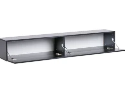 Porta TV a parete GLADSTONE Nero