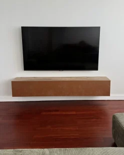 Porta TV a parete GLADSTONE Rosso