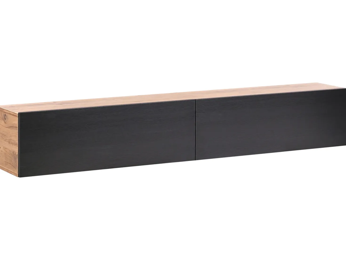 Porta TV a parete GLADSTONE Marrone/Nero