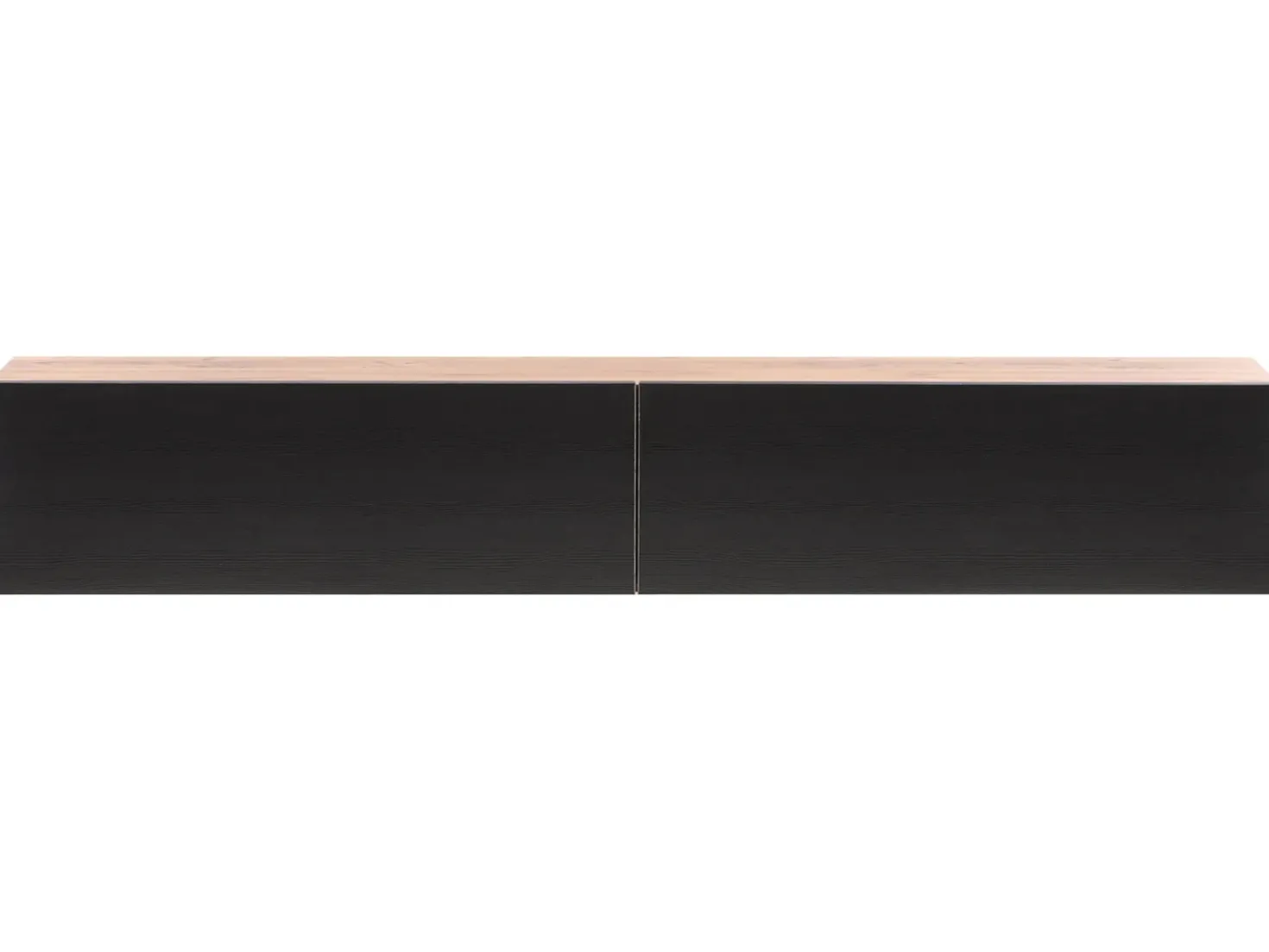 Porta TV a parete GLADSTONE Marrone/Nero