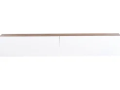 Porta TV a parete GLADSTONE Marrone/Bianco