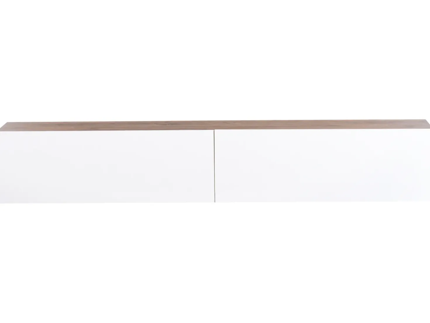 Porta TV a parete GLADSTONE Marrone/Bianco