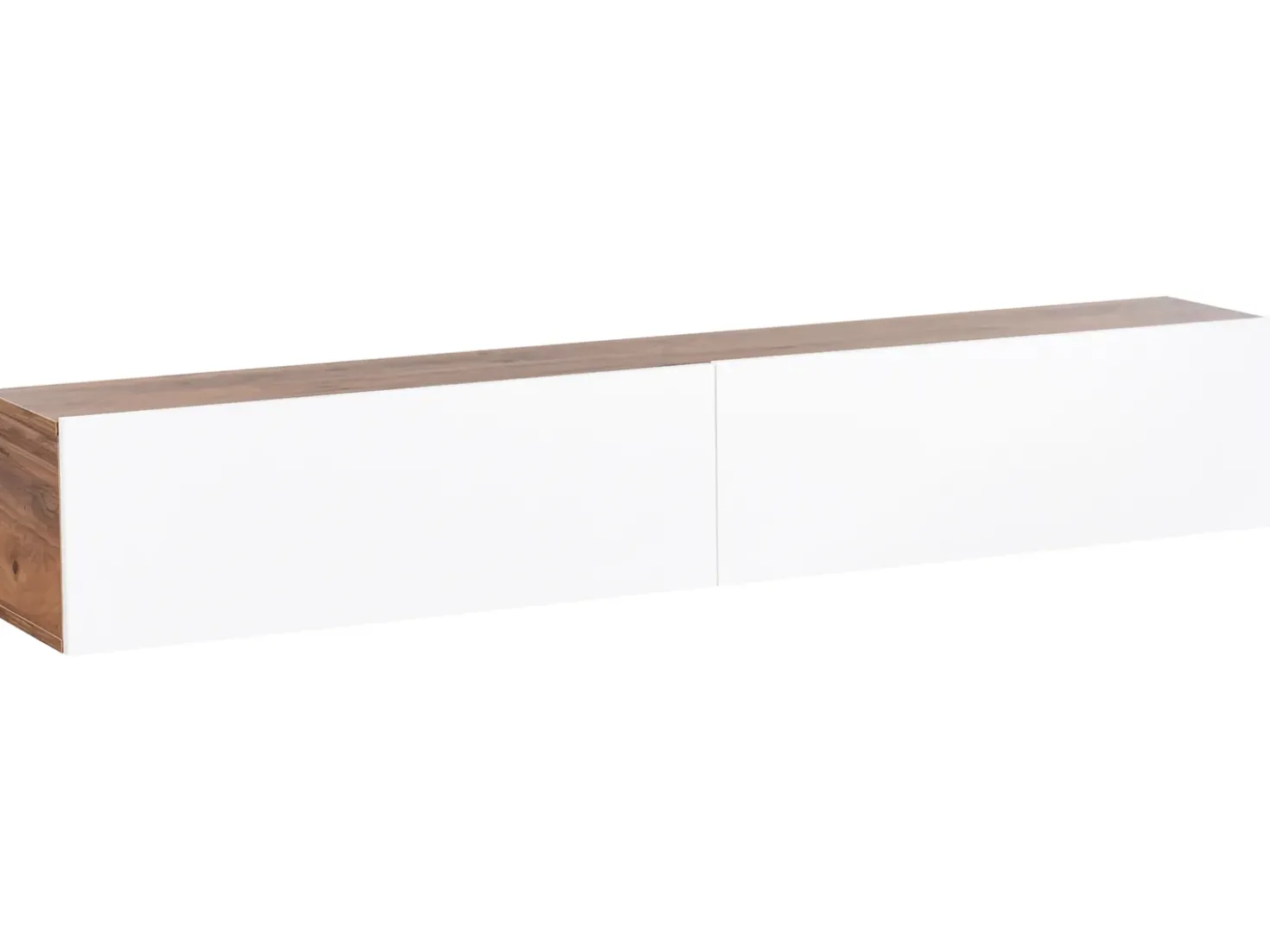 Porta TV a parete GLADSTONE Marrone/Bianco