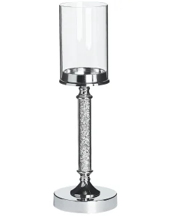 Portacandele ABBEVILLE Vetro 41 cm Argento