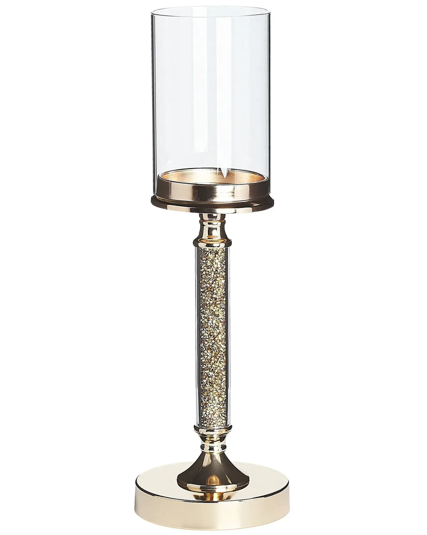 Portacandele ABBEVILLE Vetro 41 cm Oro