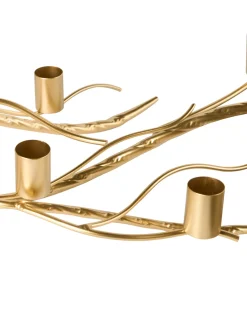 Portacandele ARRENTELA Metallo 10 cm Oro
