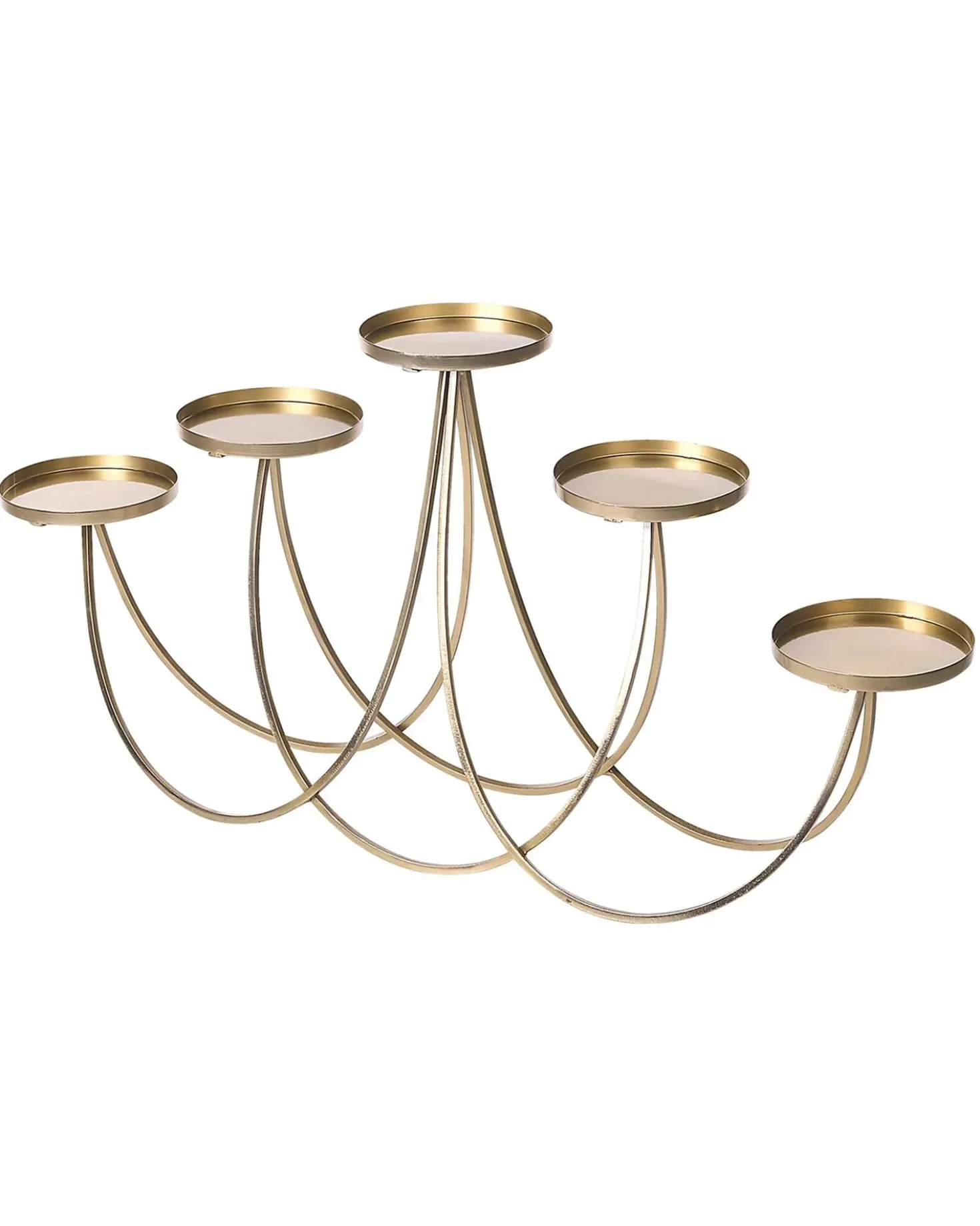 Portacandele BUARAN Metallo 38 cm Oro