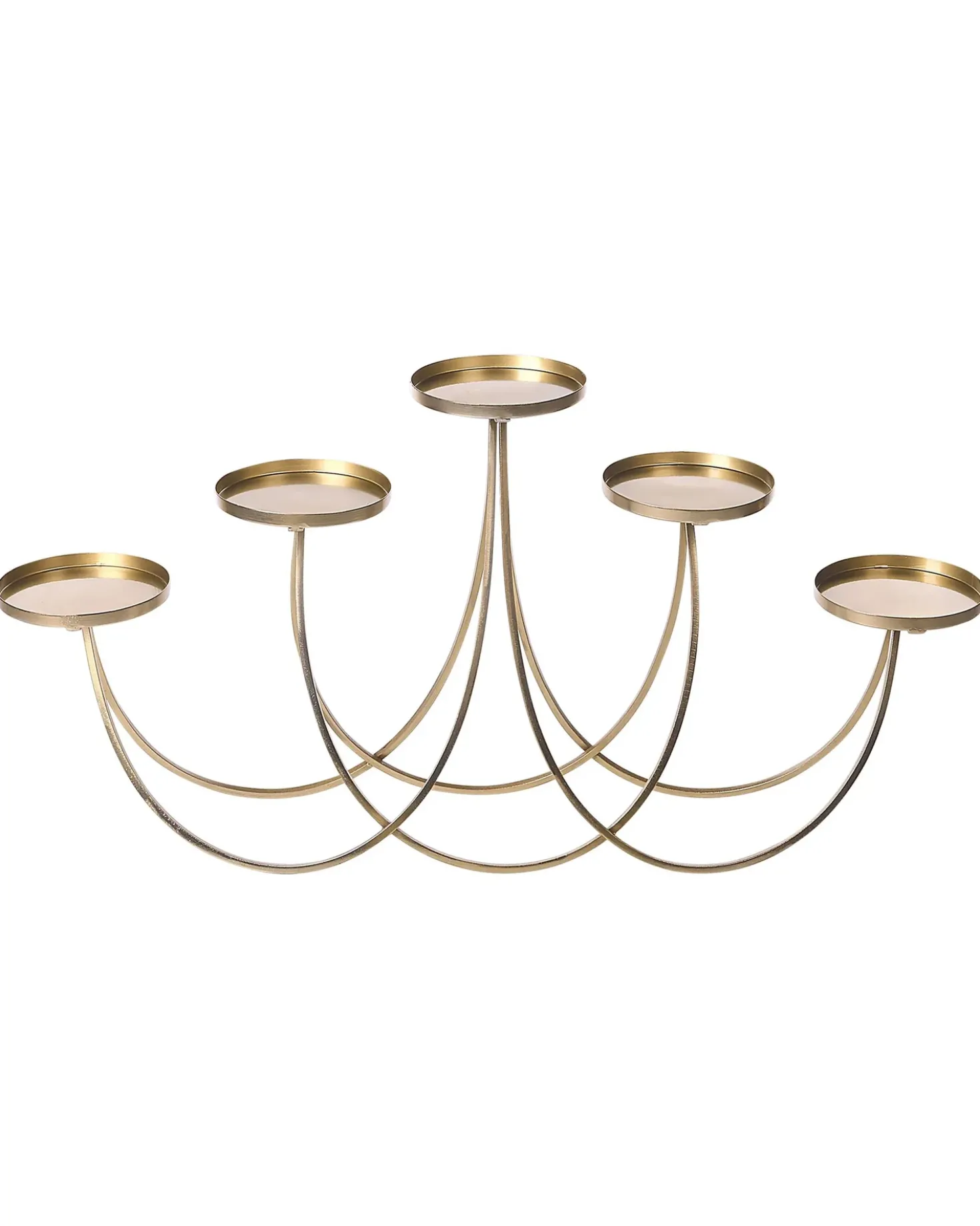 Portacandele BUARAN Metallo 38 cm Oro