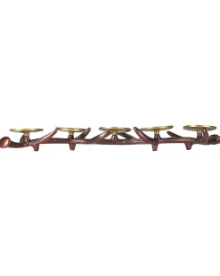 Portacandele CLEONAE Metallo 7 cm Marrone