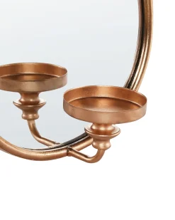 Portacandele da parete BAZARNES Metallo 45 cm Oro