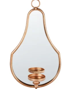 Portacandele da parete BAZARNES Metallo 45 cm Oro