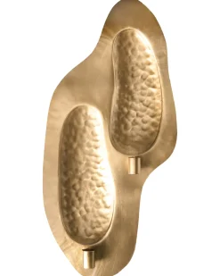 Portacandele da parete PENICHE Metallo 60 cm Oro