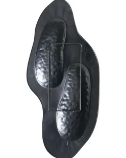 Portacandele da parete PENICHE Metallo 60 cm Argento