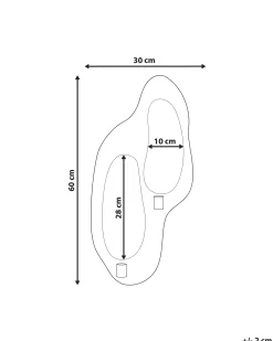 Portacandele da parete PENICHE Metallo 60 cm Argento