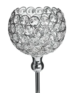 Portacandele ESTERNAY Metallo 27 cm Argento